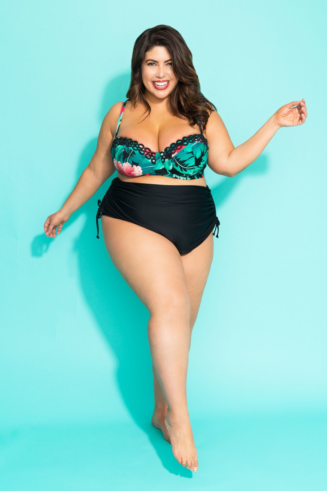 Jcpenney plus size swim tops sale